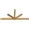 Ekena Millwork Kennewick Rough Sawn Timber Gable Bracket, Western Red Cedar, 96"W x 44"H x 4"D x 4"F, 11/12 Pitch GBW096X44X0404KEN00RWR - alternate 2